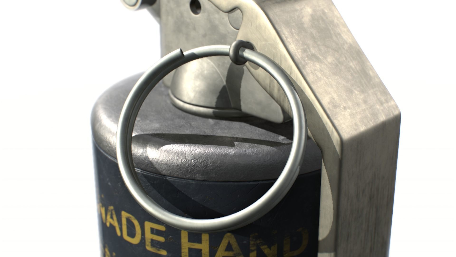 American Frag hand grenade PACK M26 M67 MK2 MK3 3D model_20