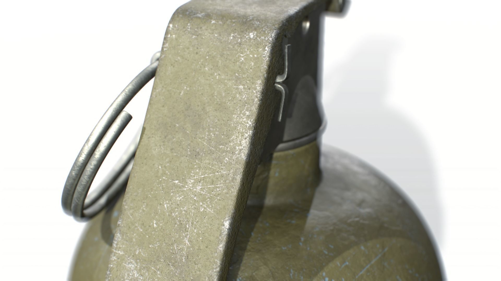 American Frag hand grenade PACK M26 M67 MK2 MK3 3D model_10