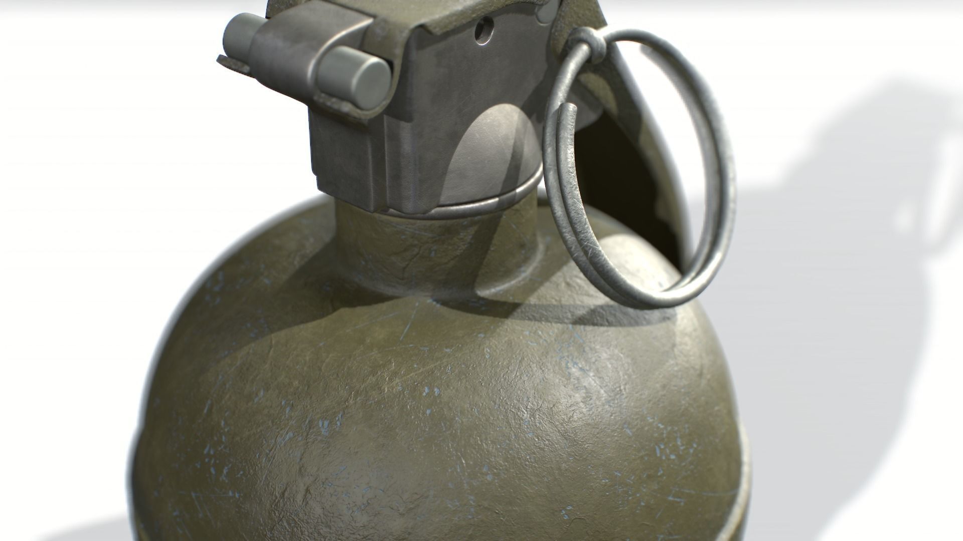 American Frag hand grenade PACK M26 M67 MK2 MK3 3D model_11