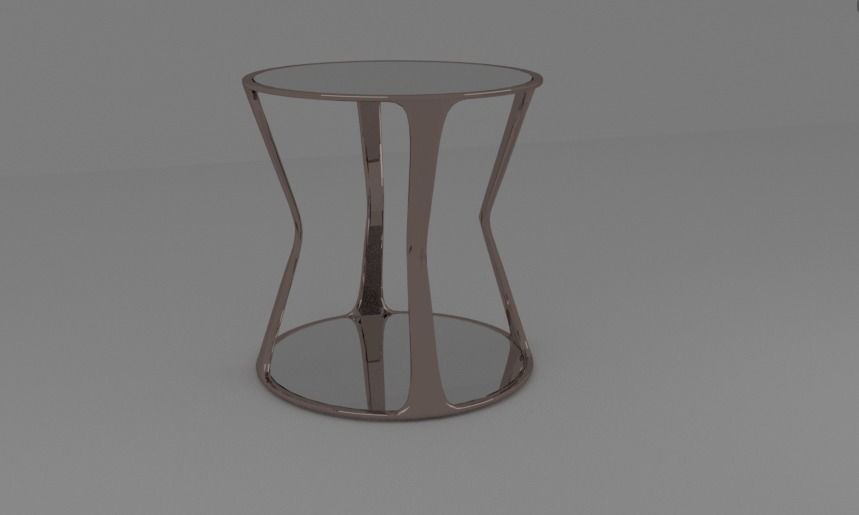 Glass Coffee table  3D model_1