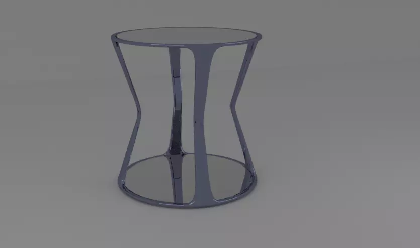 Glass Coffee table  3D model_0