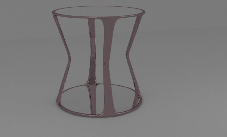 Glass Coffee table  3D model_2