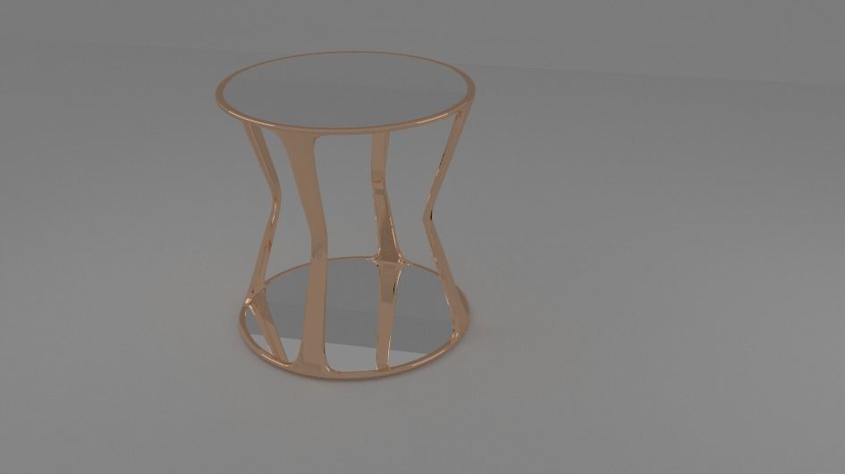 Glass Coffee table  3D model_5