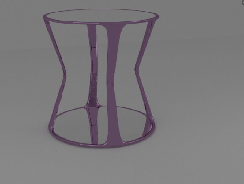 Glass Coffee table  3D model_3
