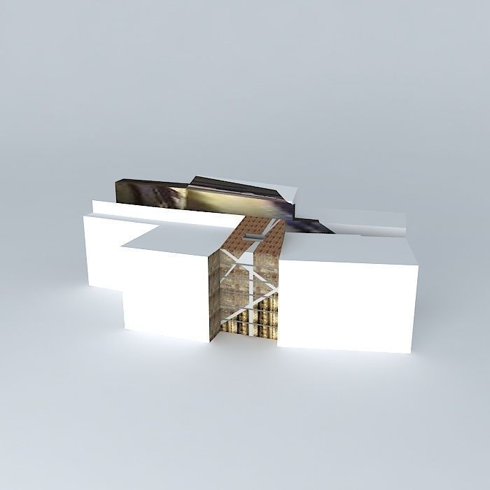 Grunge architecture Free 3D model_1