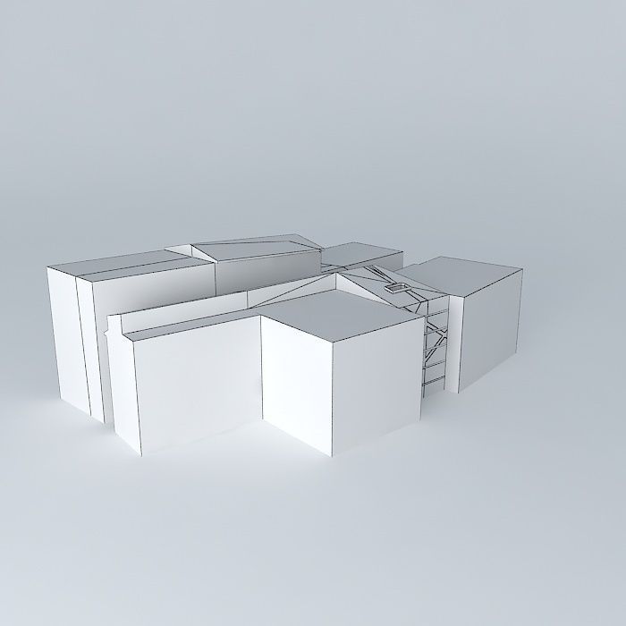 Grunge architecture Free 3D model_4