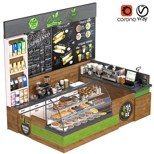 CoffeShop coffee shop design 3D model