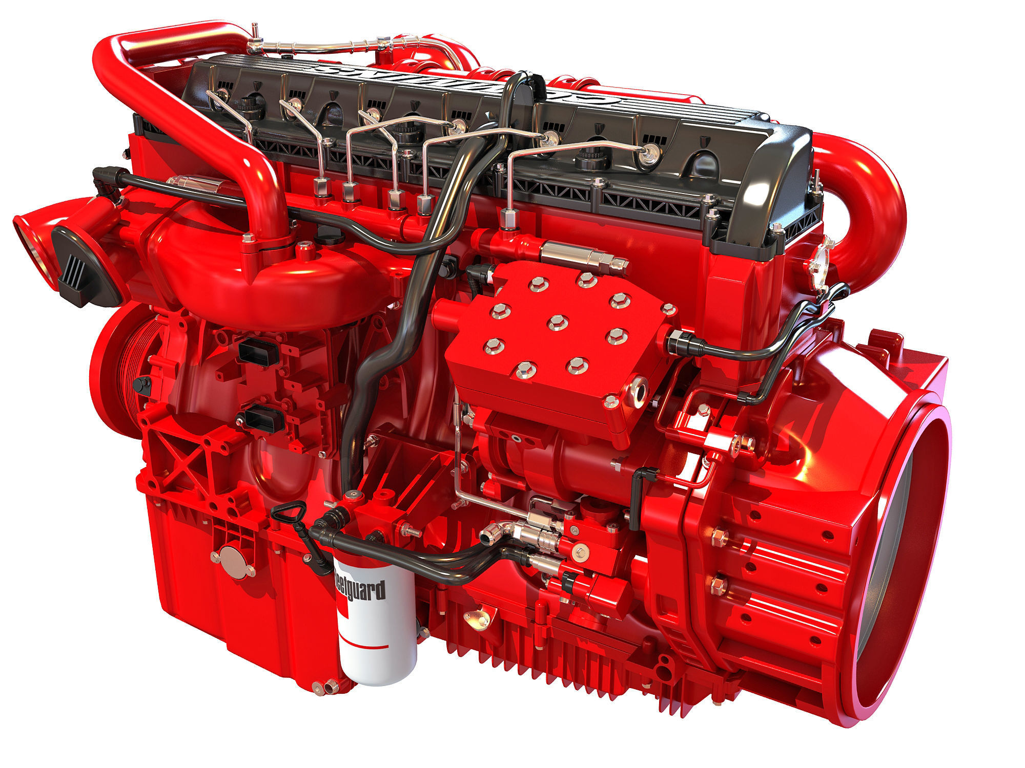 Cummins X12 Truck Engine 3D model_2