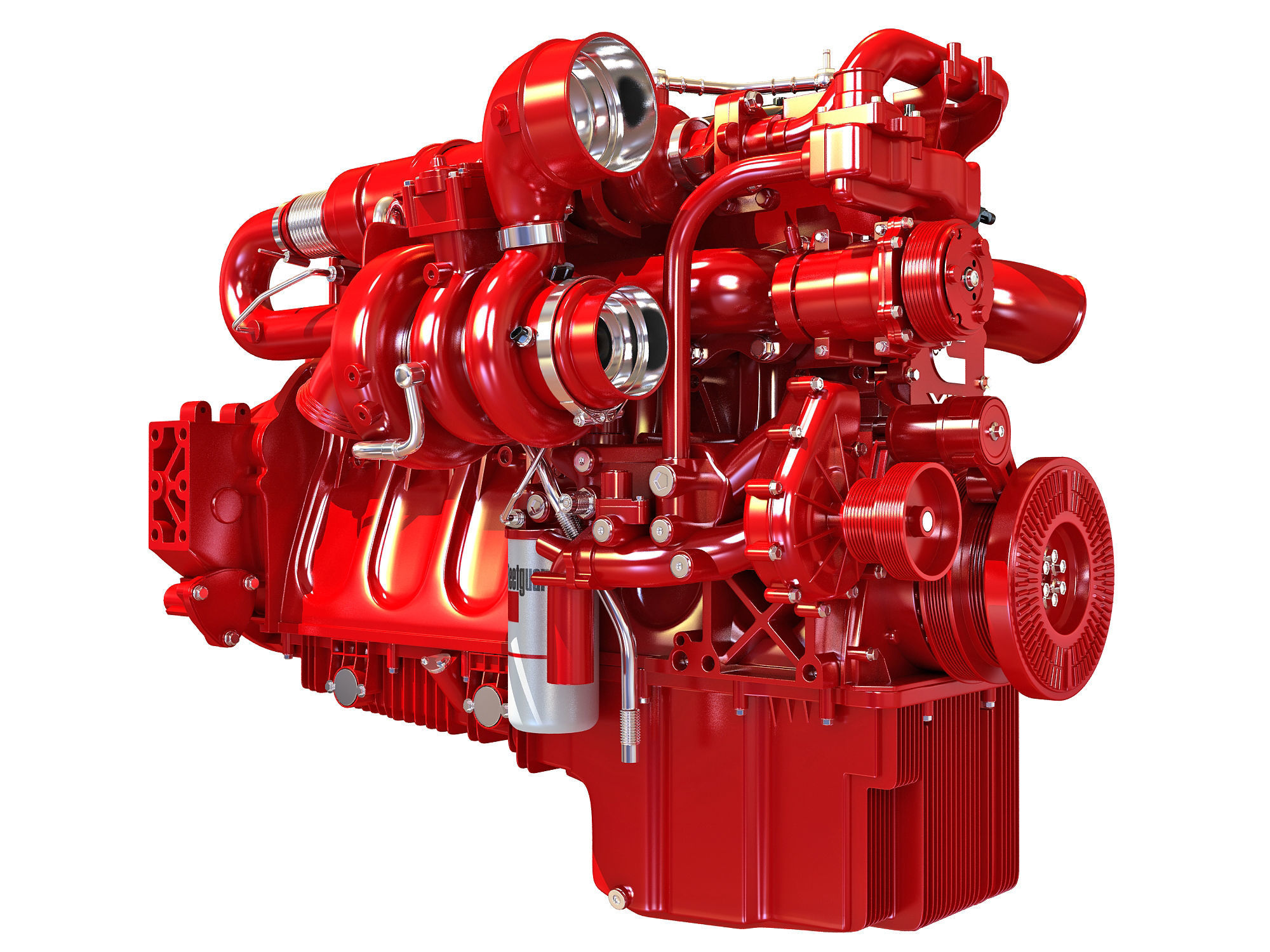 Cummins X12 Truck Engine 3D model_8