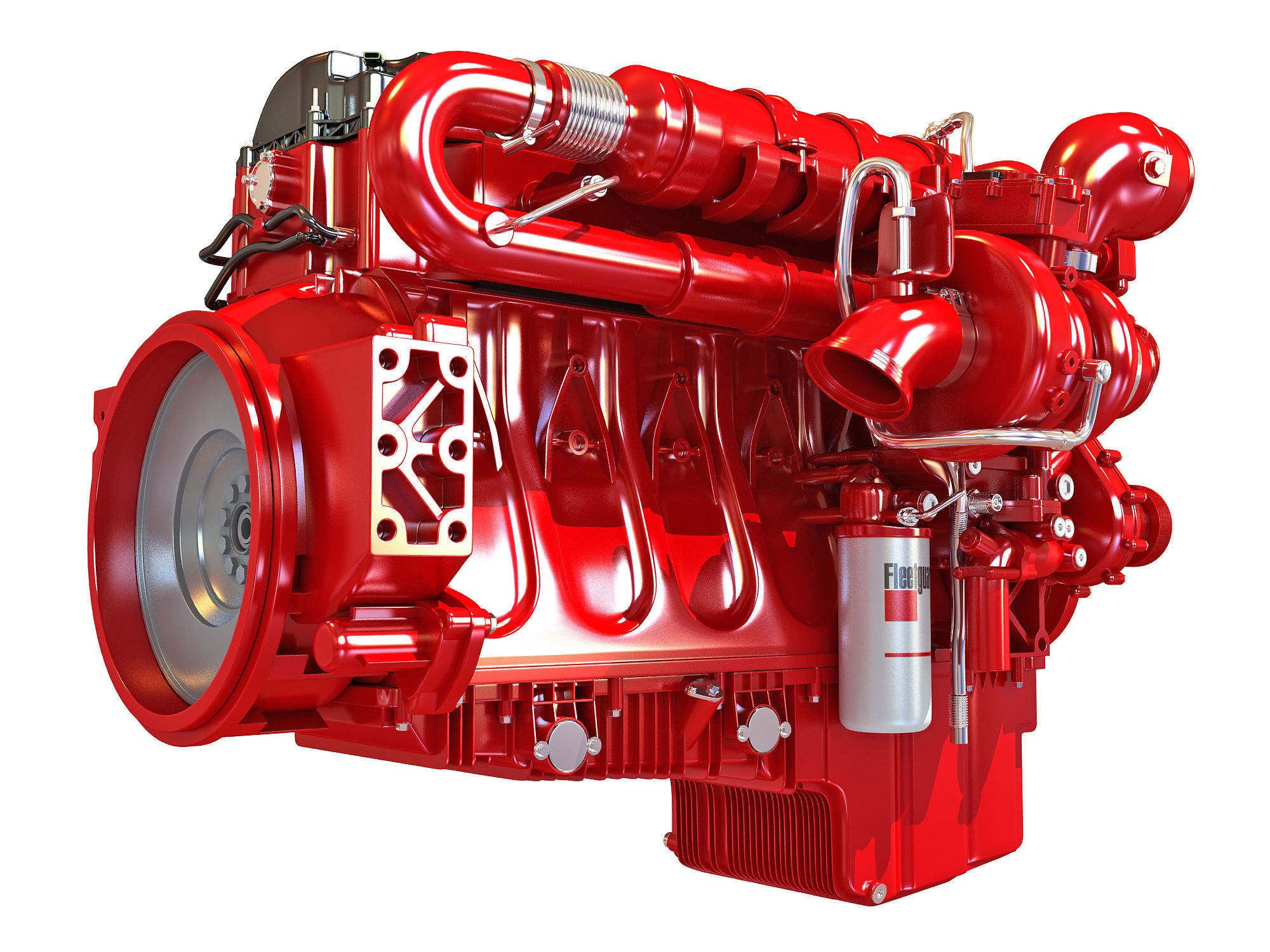 Cummins X12 Truck Engine 3D model_5