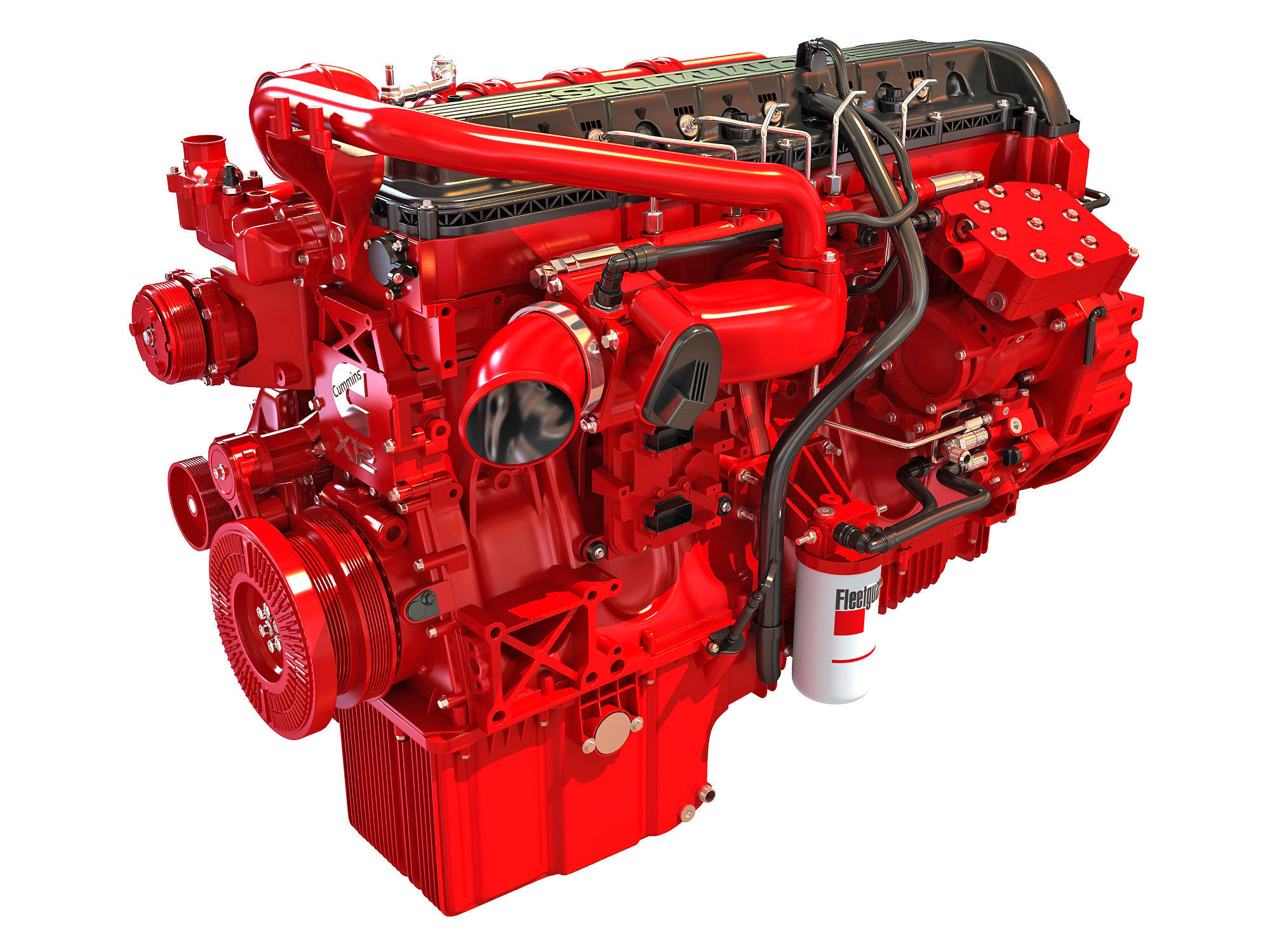 Cummins X12 Truck Engine 3D model_1