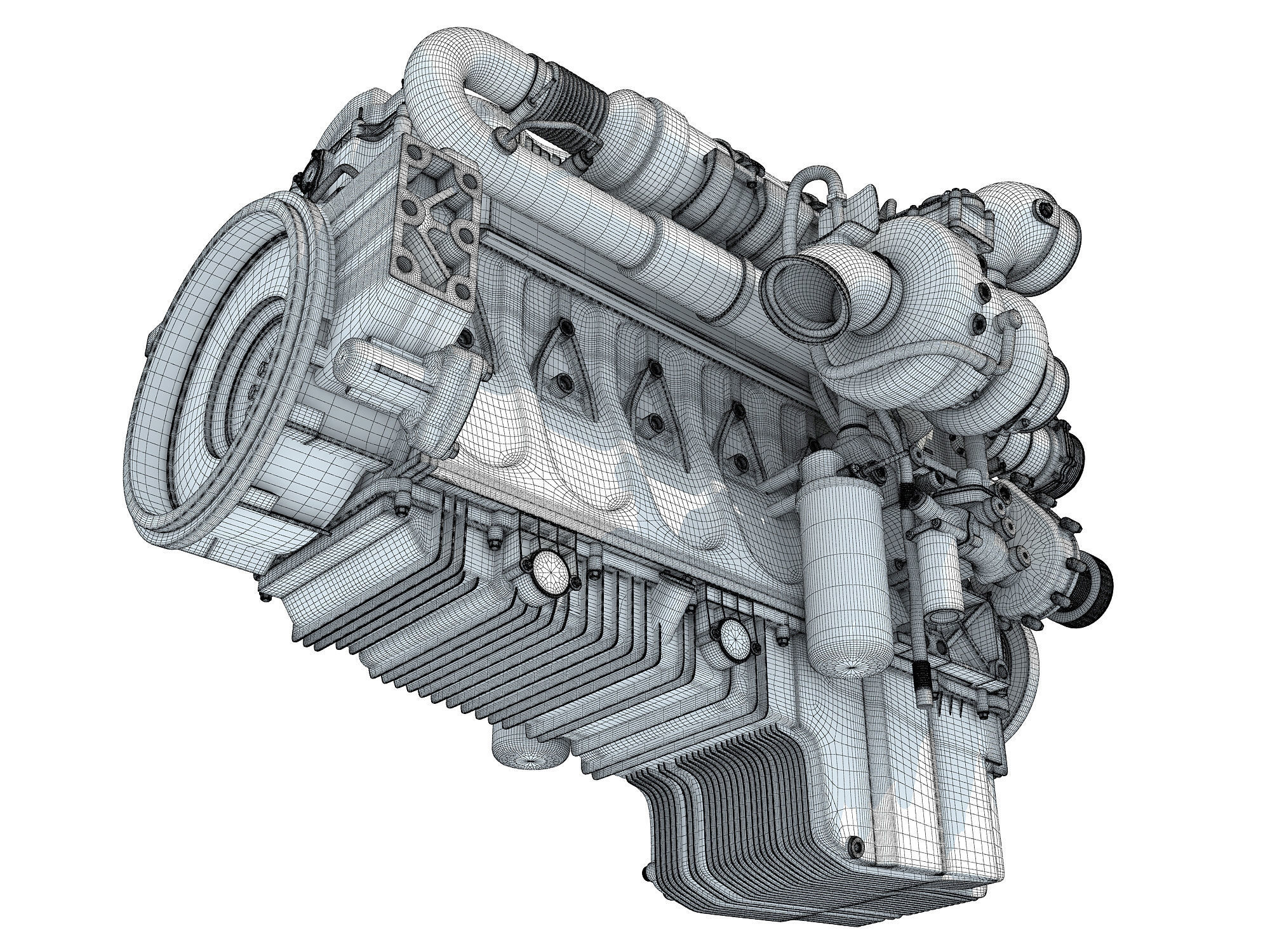 Cummins X12 Truck Engine 3D model_19