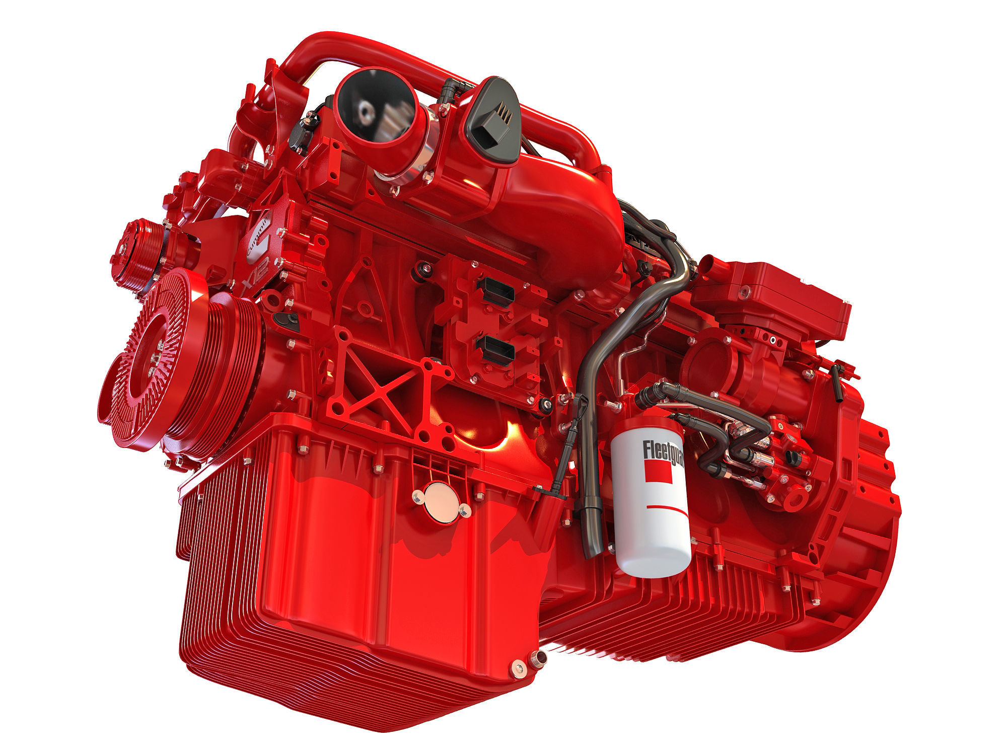 Cummins X12 Truck Engine 3D model_10
