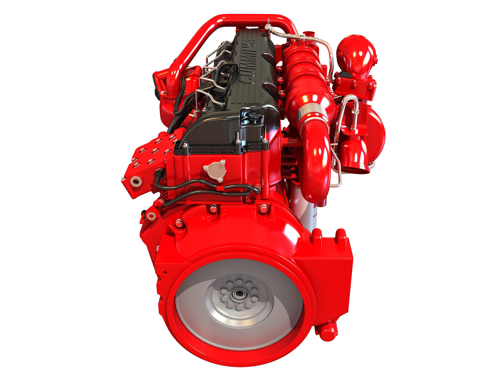 Cummins X12 Truck Engine 3D model_12