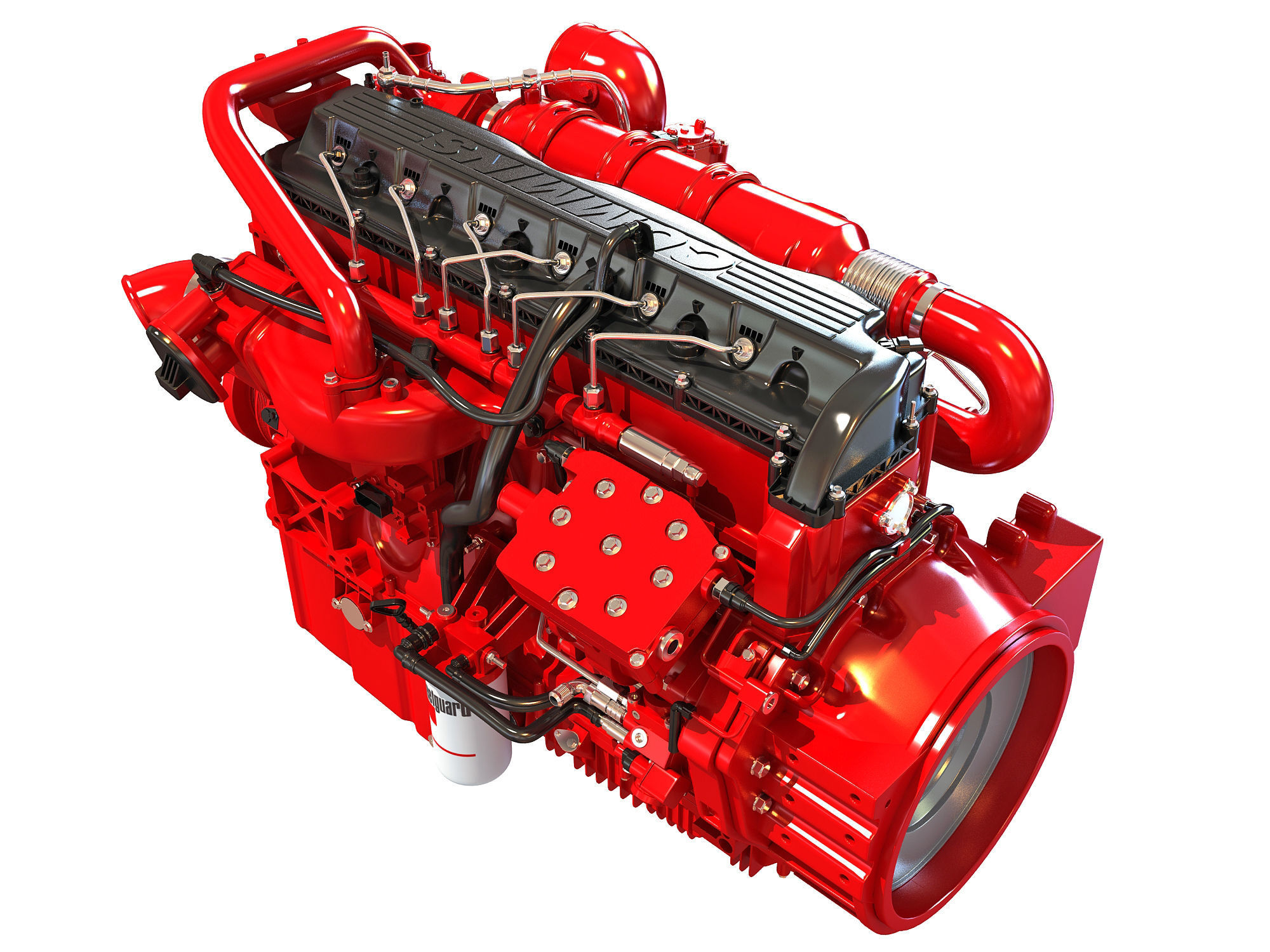Cummins X12 Truck Engine 3D model_3
