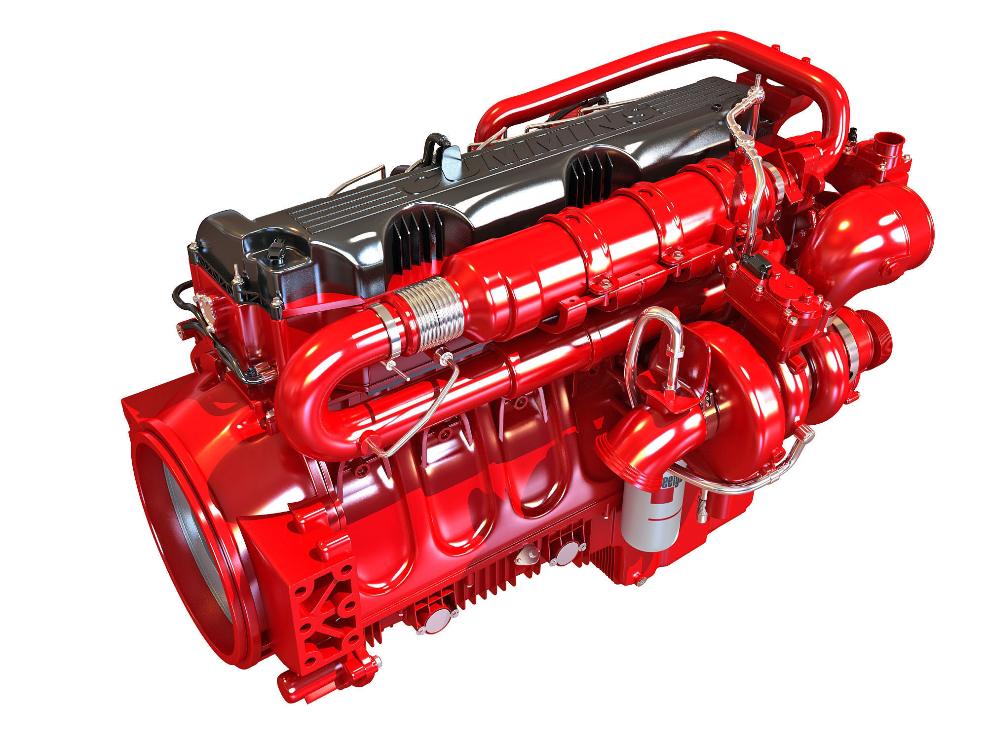 Cummins X12 Truck Engine 3D model_4