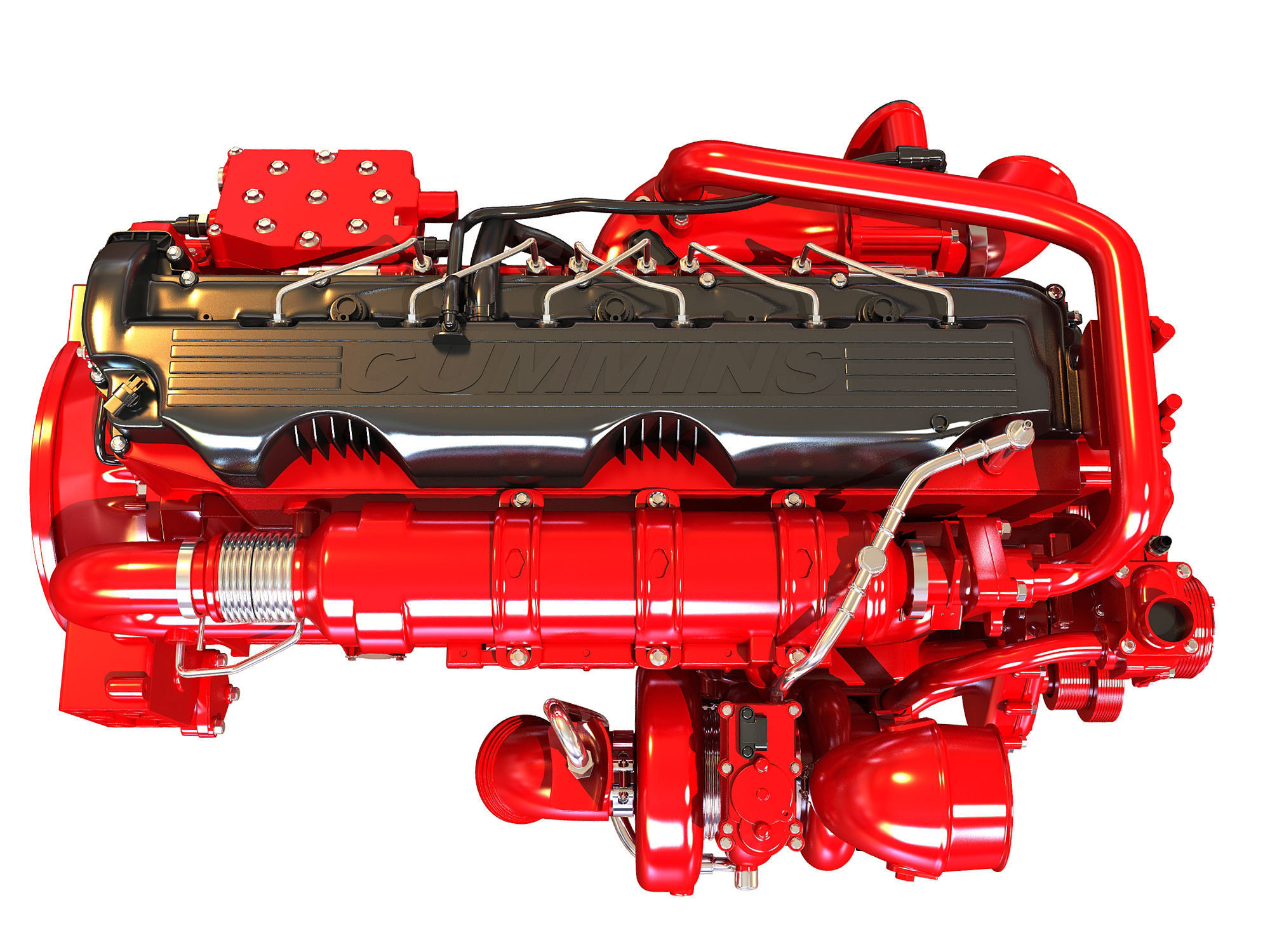 Cummins X12 Truck Engine 3D model_7