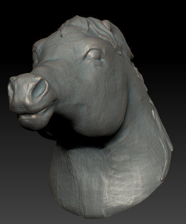 horse head 3D print model_2
