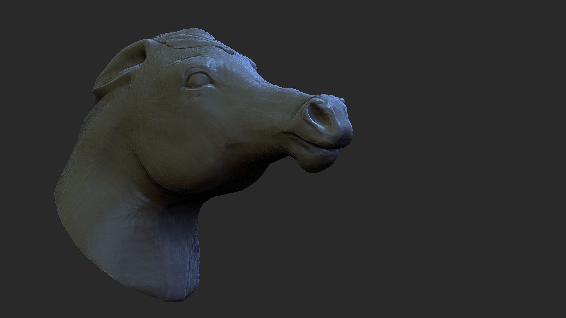 horse head 3D print model_1