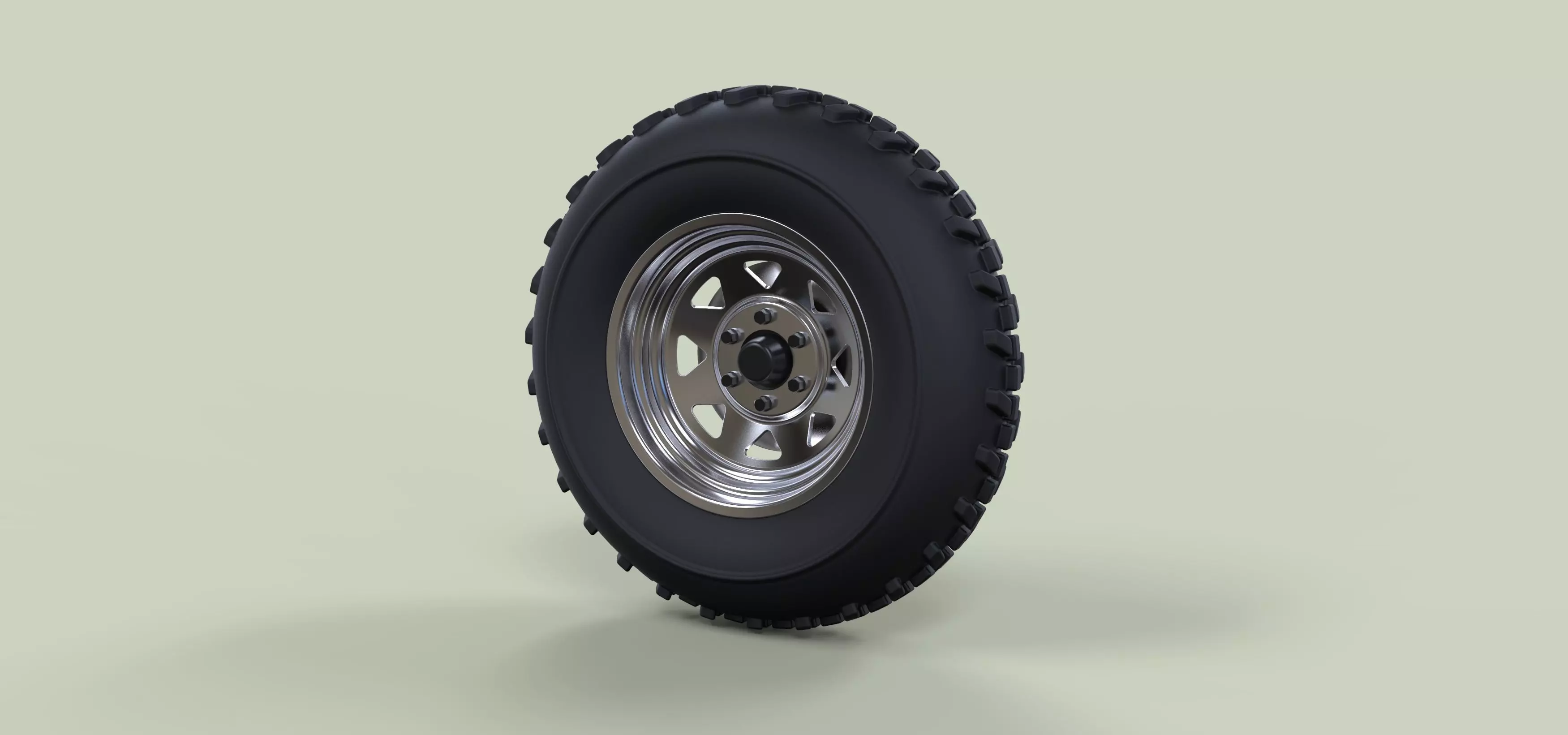 Front wheel for Dune Buggy 2 3D model