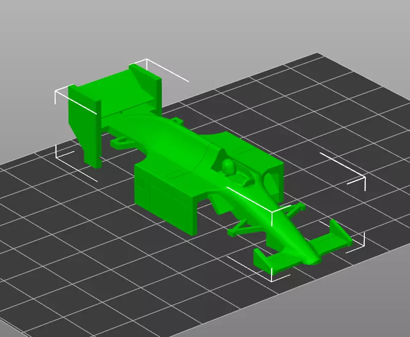 Slot car Super G plus Formula 1 3D print model_0