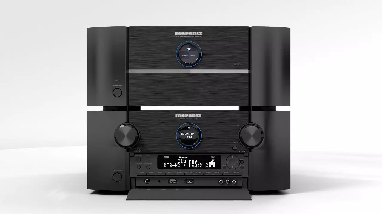 Marantz AV 8801 PBR 3D model