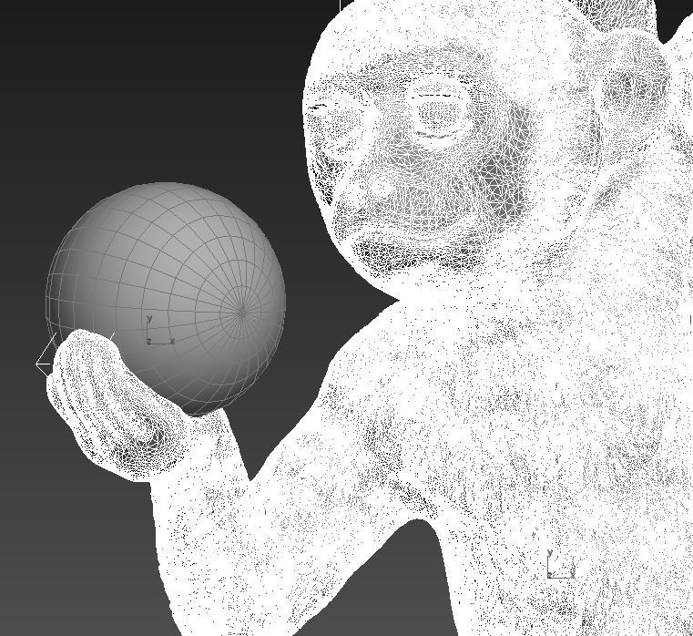 pendant two gold monkey pendants 3D print model_9