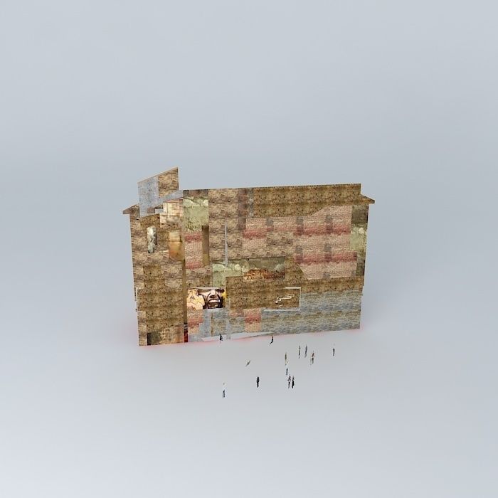 Grunge architecture Free 3D model_2