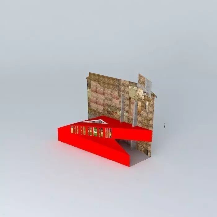 Grunge architecture Free 3D model_0