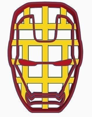 Iron Man Head Cookie Cutter 3D print model