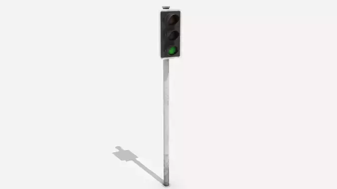 Street Asset - Traffic Light  Low-poly 3D model
