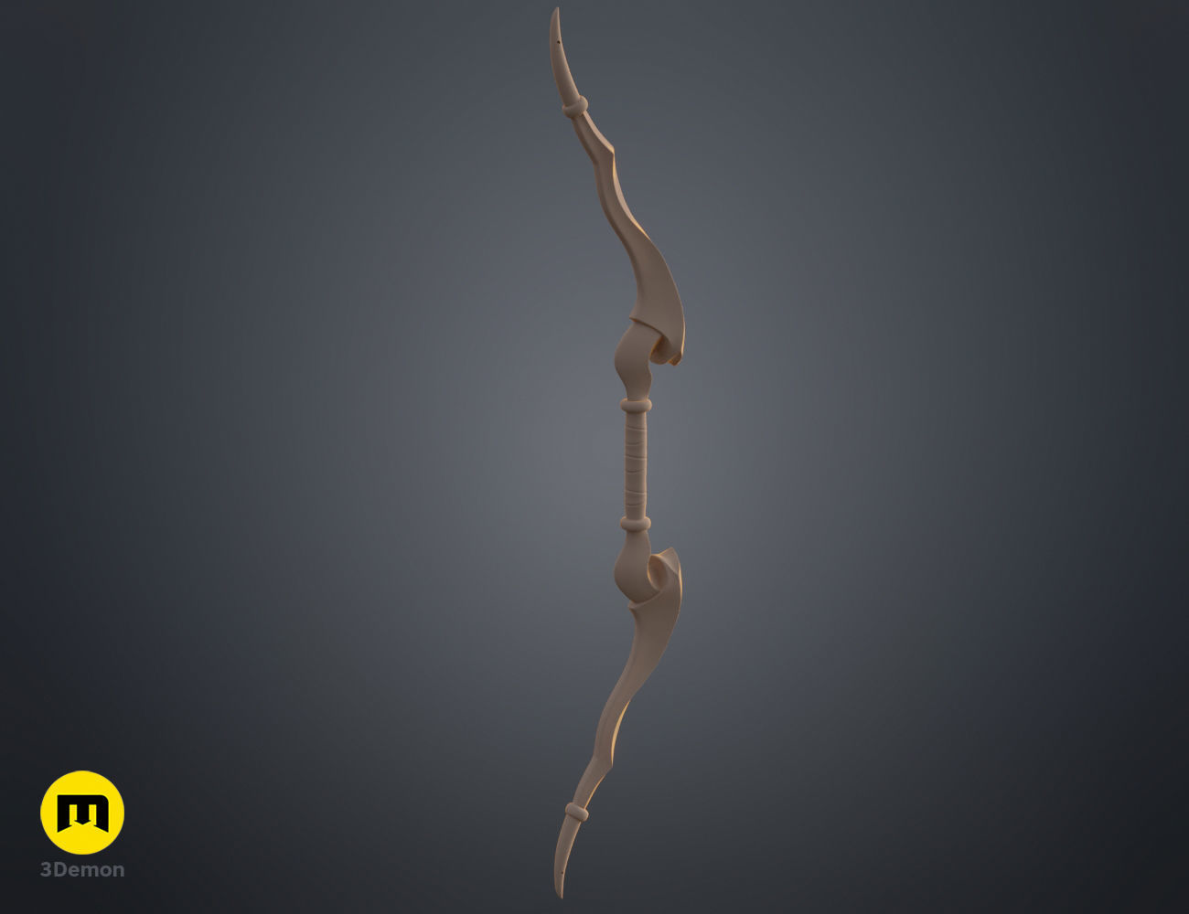 High elf Archer bow and dagger goblin slayer 3D print model_11