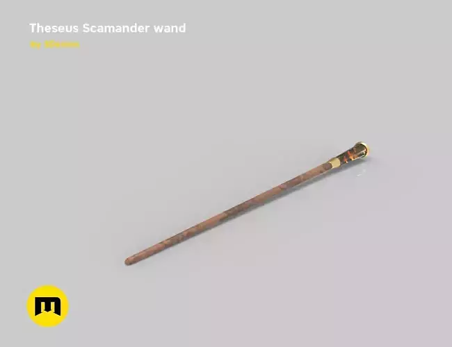 Theseus Scamander wand 3D print model