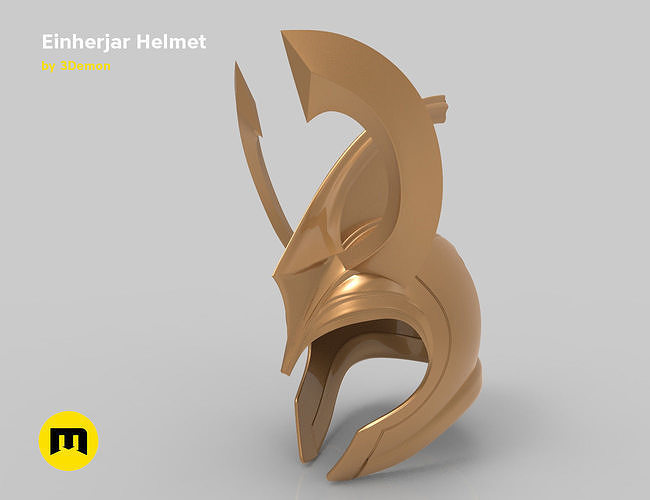 Einherjar helmet 3D print model