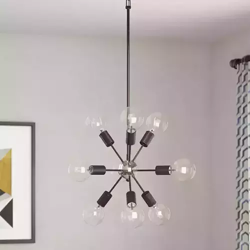 Alsfeld 9-Light Sputnik Chandelier 3D model