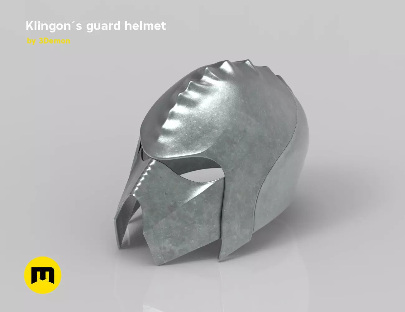 Klingon guard helmet 3D print model_0