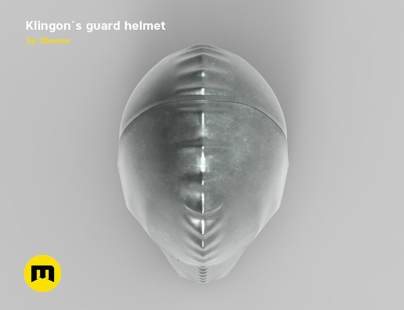 Klingon guard helmet 3D print model_8