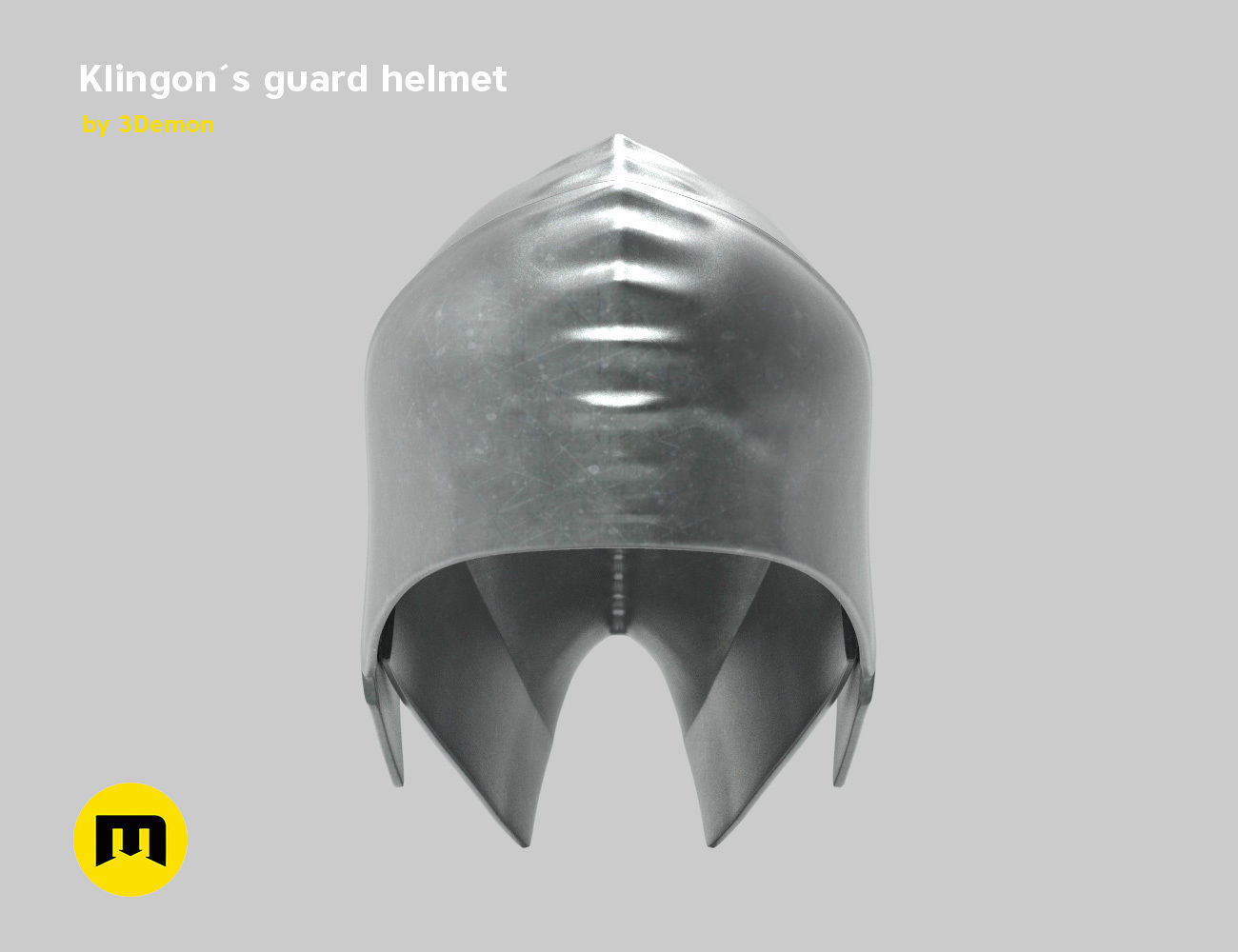 Klingon guard helmet 3D print model_5