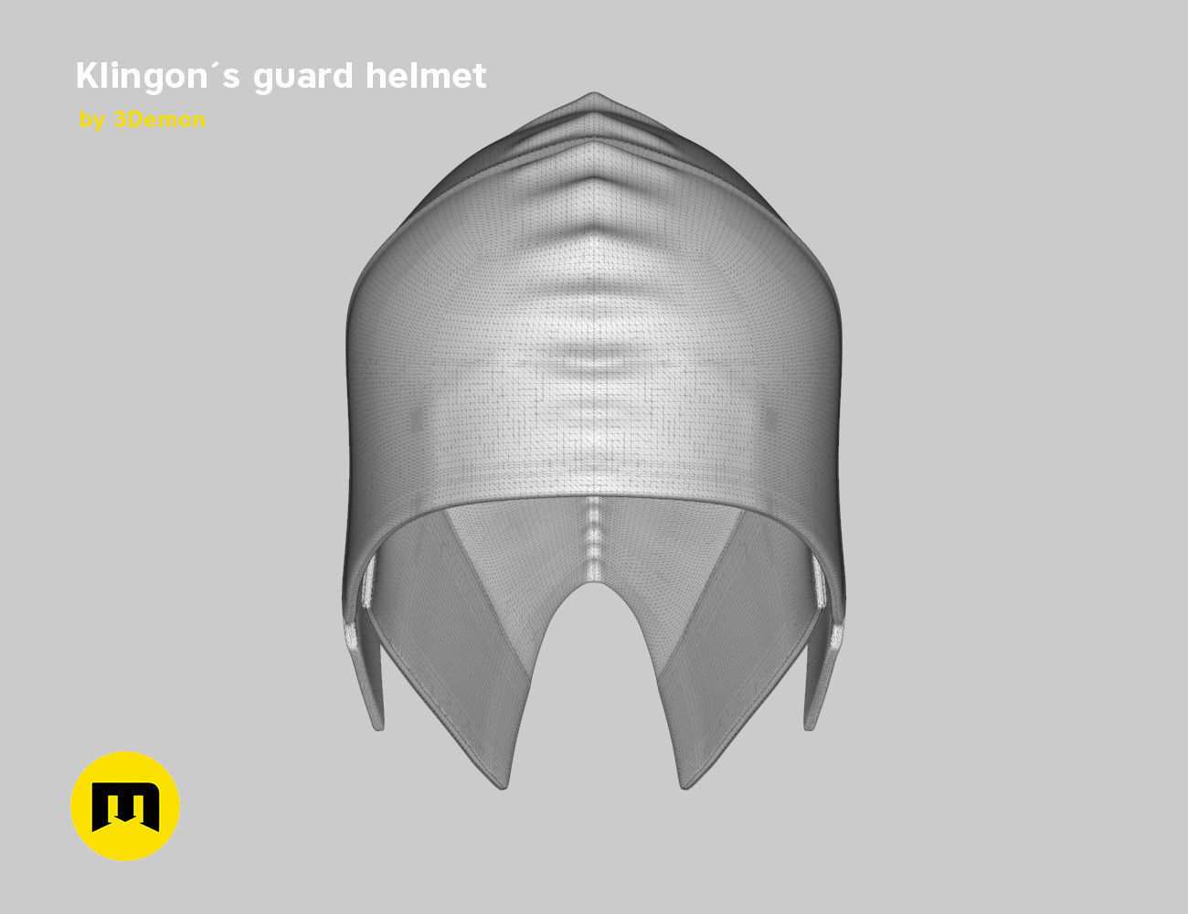 Klingon guard helmet 3D print model_12