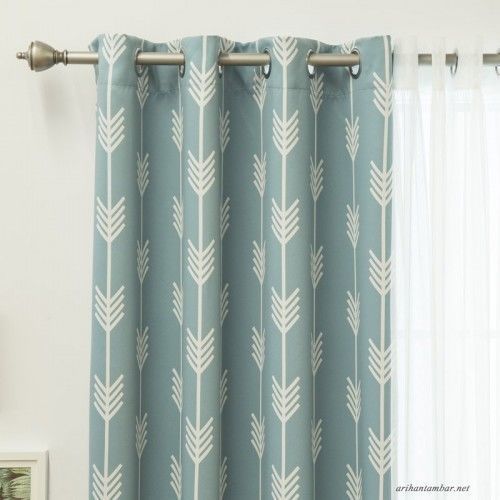 Latitude Run Room Darkening Thermal Grommet Panel Pair 3D model_1