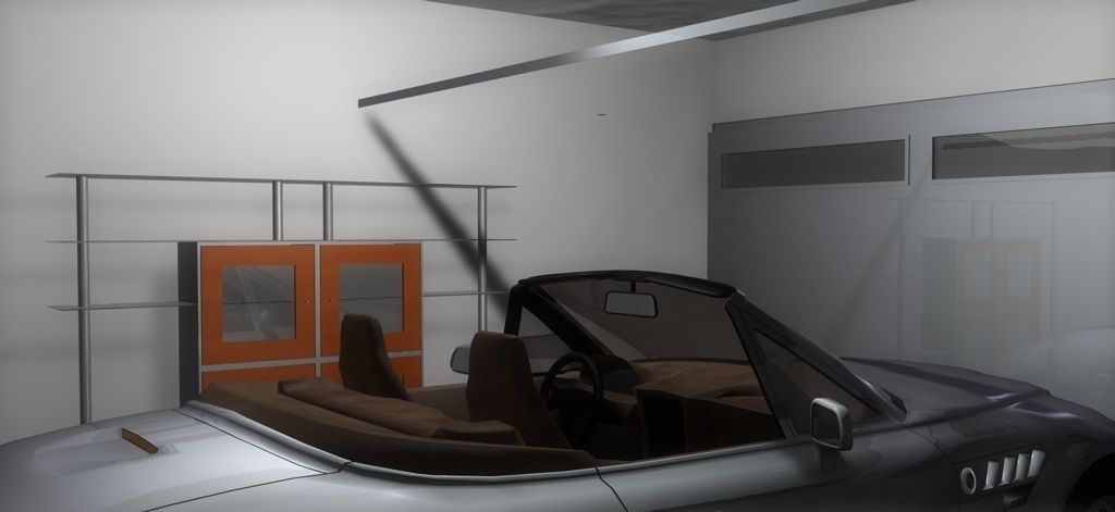 House 4 on field 3D model_2