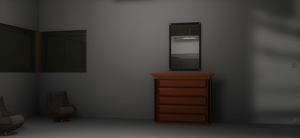 House 4 on field 3D model_29