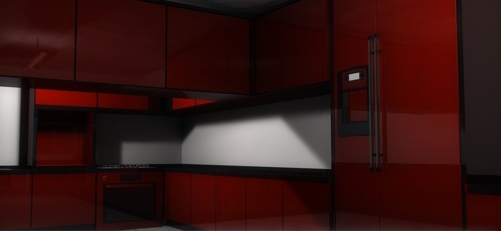 House 4 on field 3D model_10