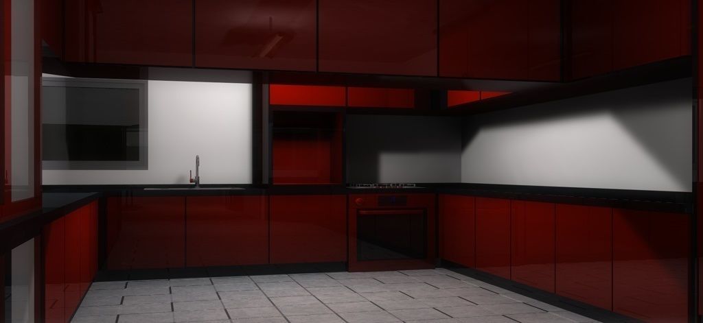 House 4 on field 3D model_9