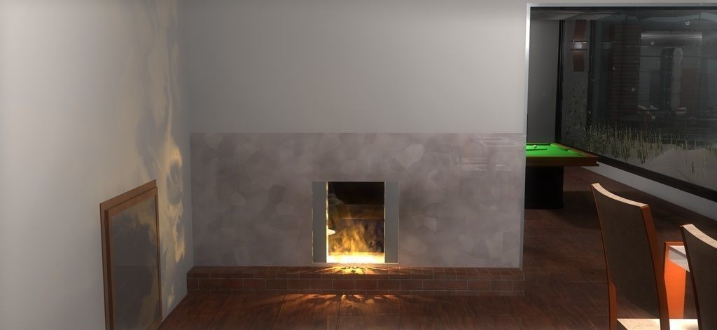 House 4 on field 3D model_13