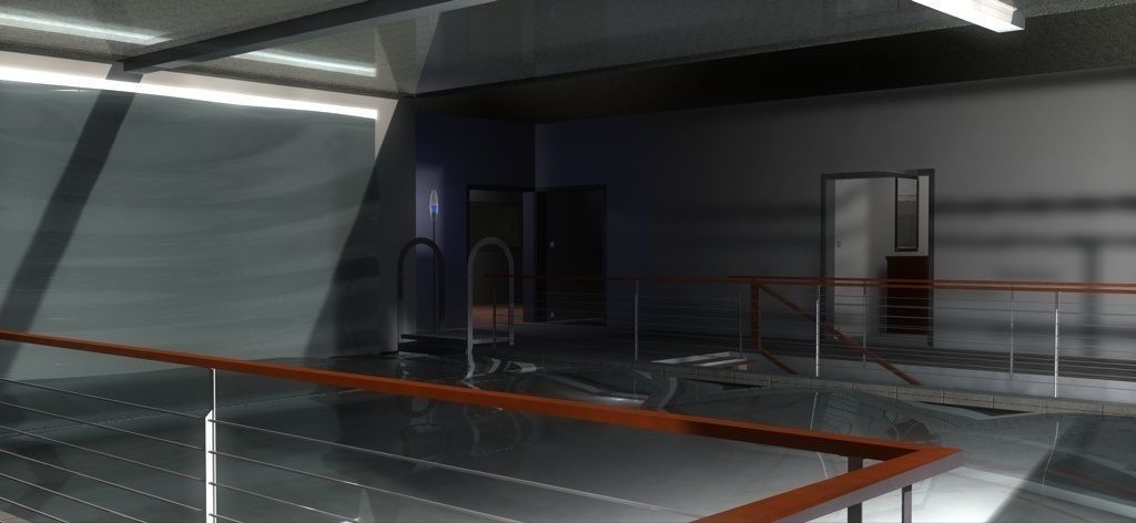 House 4 on field 3D model_24