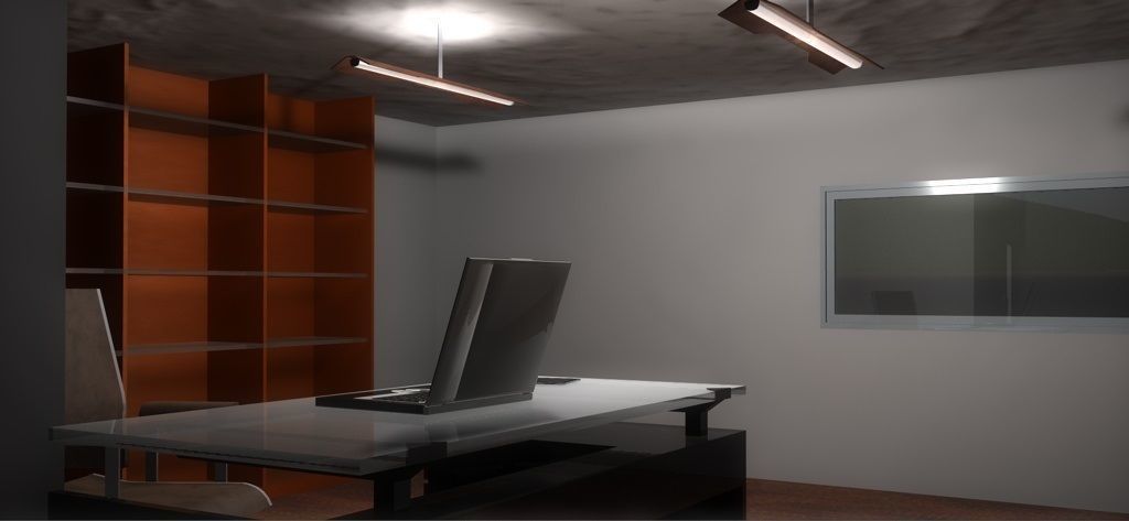 House 4 on field 3D model_8