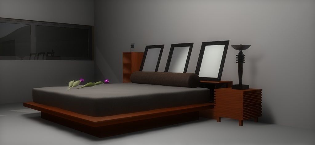 House 4 on field 3D model_27