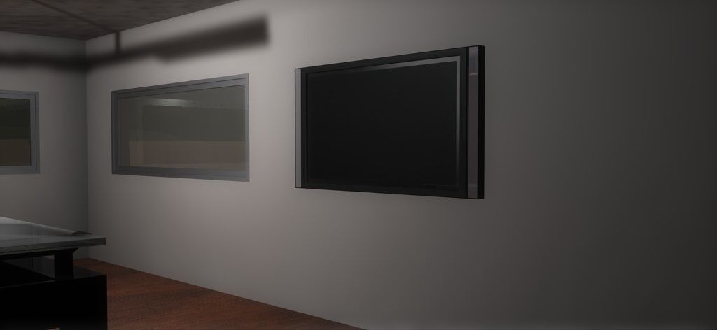 House 4 on field 3D model_7