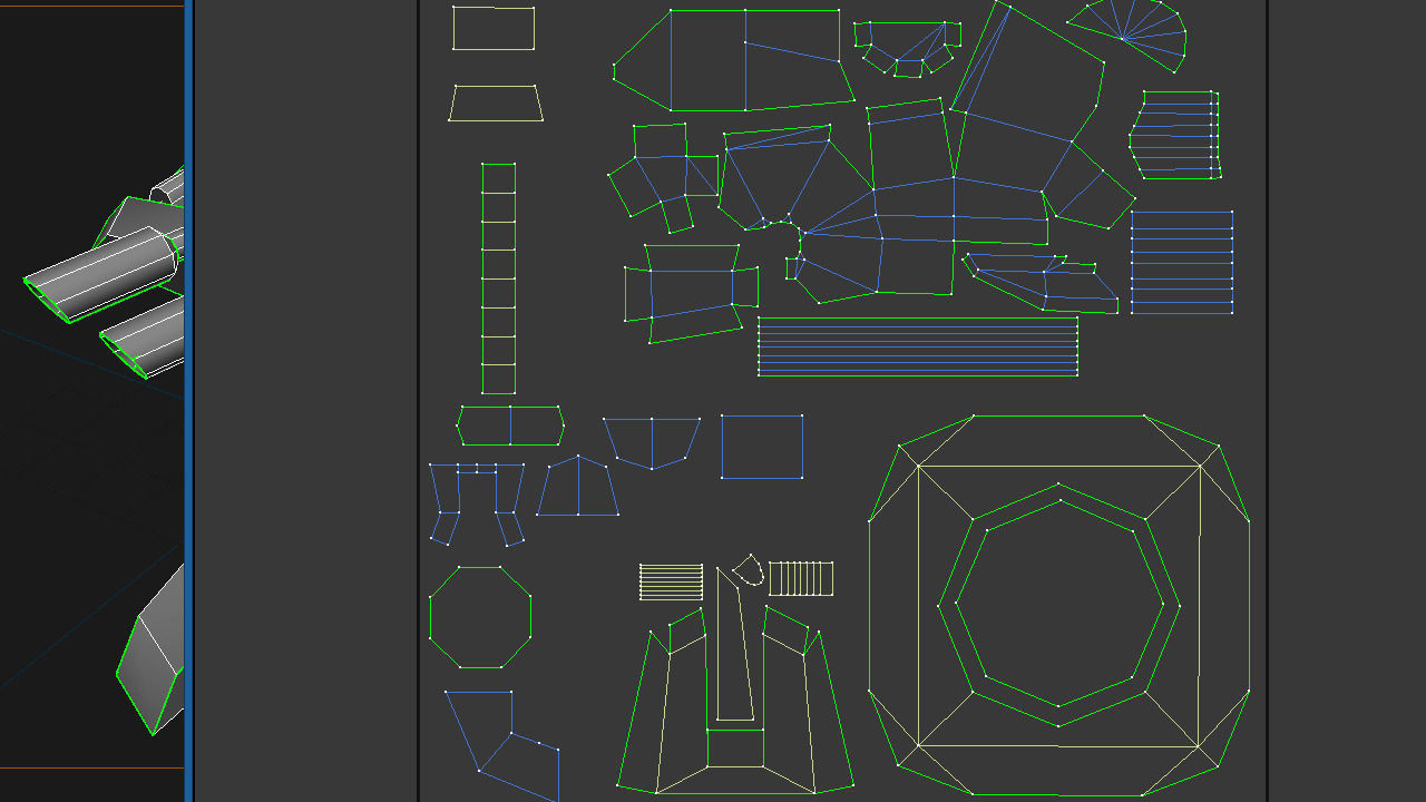 Turret sci-fi lowpoly 3d model 3D model_5